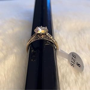 Fragrant Jewels Gold Tone Ring Size 8